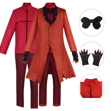 Hazbin Hotel Alastor Female Cosplay Uniform Halloween Costume Suit BEcostume